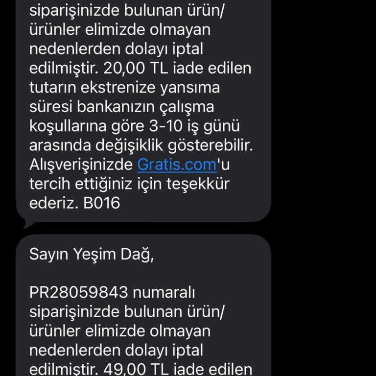 Siparişlerimin Bilgim Dışında İptal Edilmesi Ve Teslimat Talebim