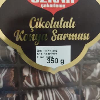 Son Kullanma Tarihi Geçmiş Özkar Şekerleme Çikolatalı Konya Sarması Satışı