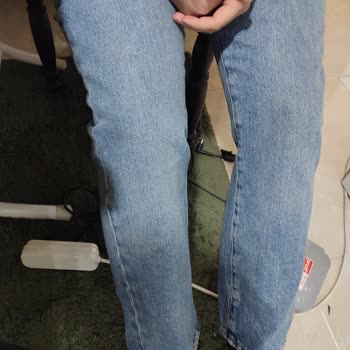 Mavi Yanlış Kesim ve Eğik Dikişli Pantolon İçin Uzun Süreli Red Ve Mağduriyet