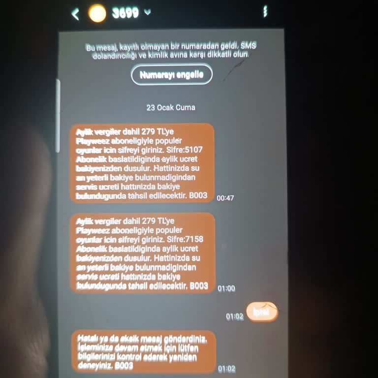Vodafone Hattımda İzinsiz Playweez Aboneliği İptali Ve Ücret Yansıtılmaması Talebi