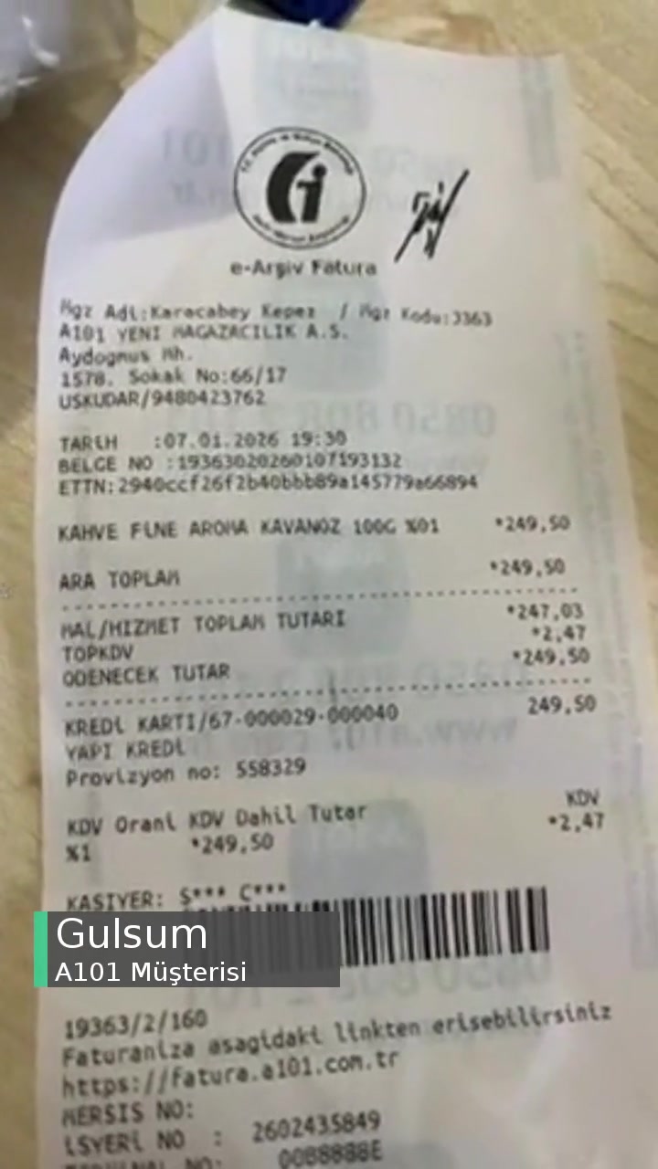 A101 Tarafımca Kırılmayan Ürünün İadesi Talebi! videonun kapak resmi