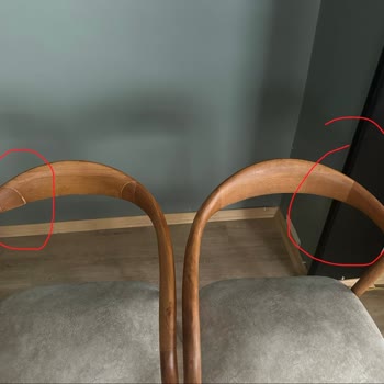 Vivense'den Ahşap Sandalye Üretim Hatası Ve Garanti İhlali