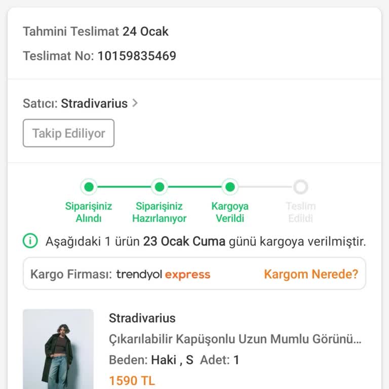 Stradivarius Kusurlu Ürün Gönderildi, Kuponum Yandı Ve Sipariş İptali Mümkün Olmadı
