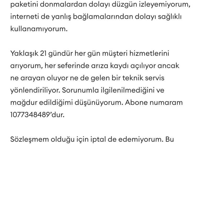 Kablo Net Bağlantı Sorunları Ve Acil Teknik Servis Talebi