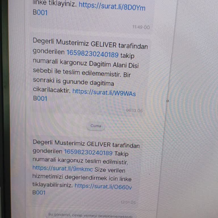 Teslim Edilmediği İddia Edilen Kargo Kayıp Ve Sürat Kargo’ya Şikayet