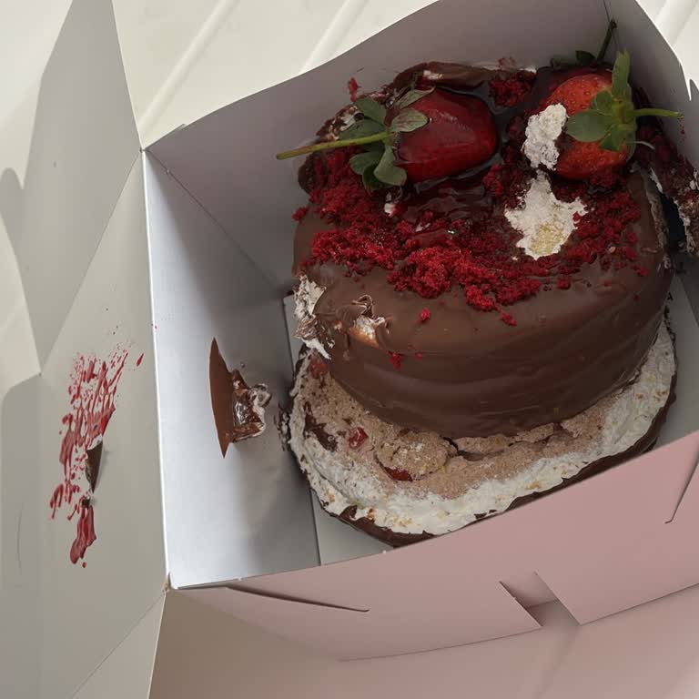 Yemeksepeti'nden Doğum Günü Pastası Dağılmış, Yanlış Fiş Ve Eksik İade