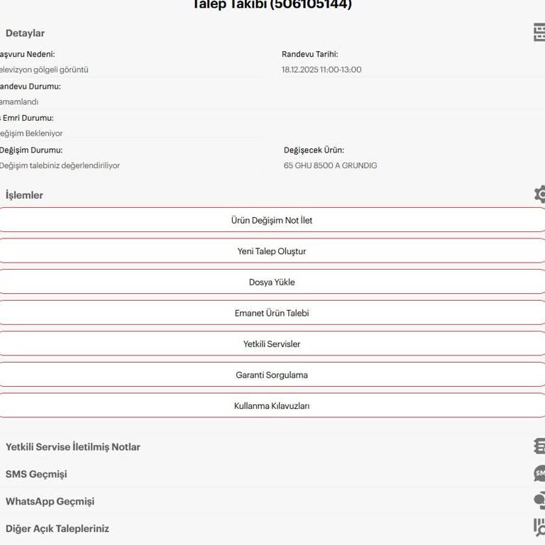 TV Görüntü Sorunu İçin 36 Gün Bekleme Ve Değişim Talebi