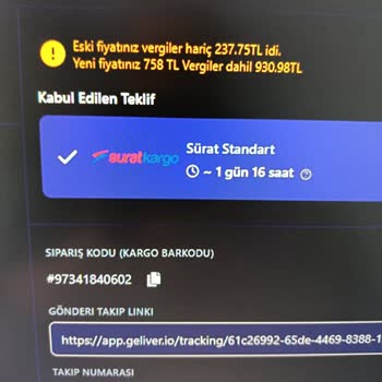 Sürat Kargo Şubesinde Desi Hesaplamalarında Aşırı Ücretlendirme Ve İade Talebi