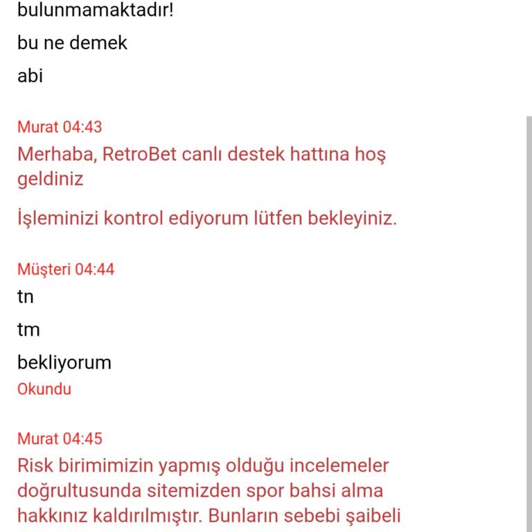 Retrobet’te Spor Bahisleri Keyfi Olarak Kapatıldı, Açıklama Ve Kalıcı Çözüm Talep Ediyorum