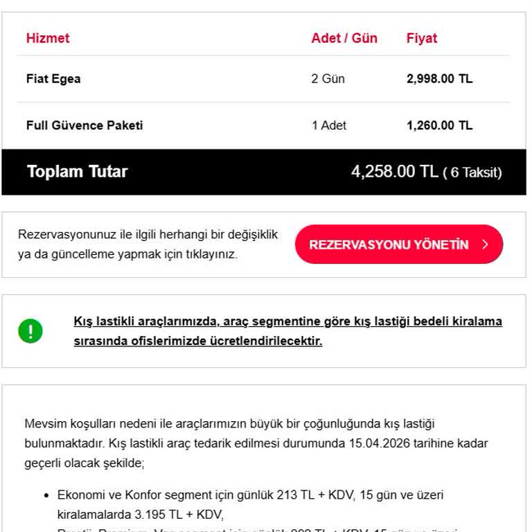 Avis Teslimat Saati Hatası Nedeniyle Alınan Günlük Ücretin İadesi Talebi