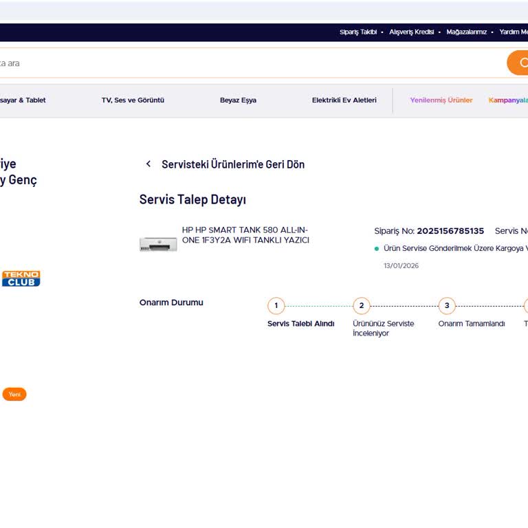 Teknosa'dan Alınan Arızalı Yazıcı İçin Gecikmiş İade Süreci