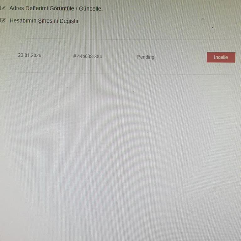 Ödeme Alındı Ama Sipariş Durumu Belirsiz Ve İade Talebi