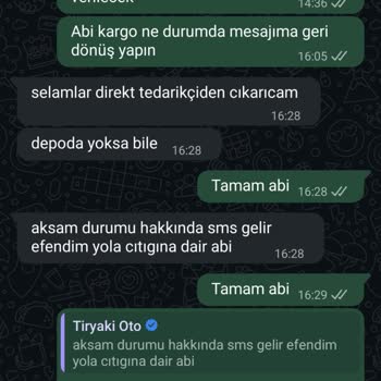 Amerikan Park Modülü Teslim Edilmedi, Cevapsız Mesajlar