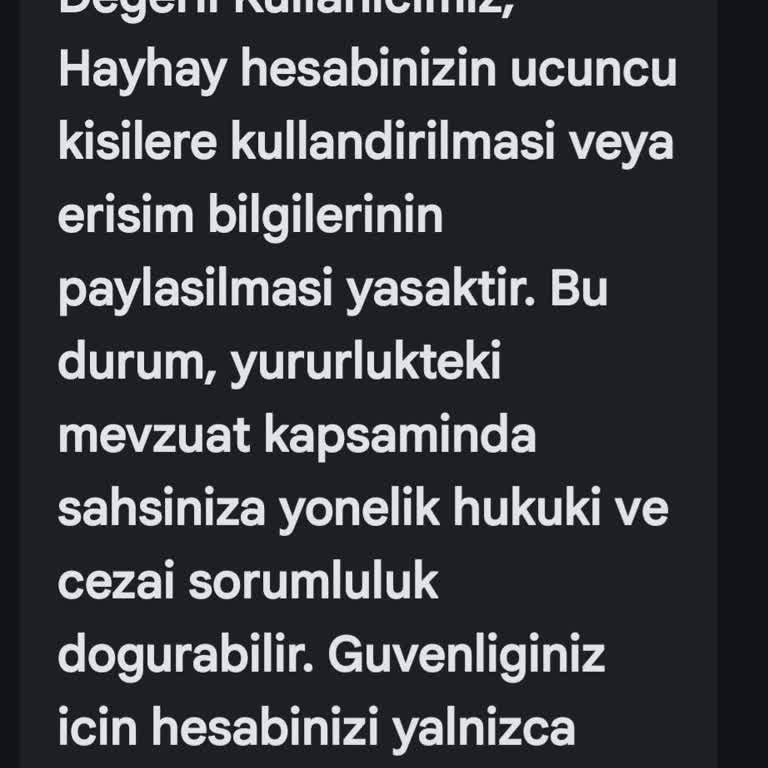 Hay Hay Tarafından İzin Almadan Gönderilen SMS Ve Hesap İddiası