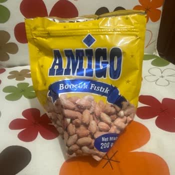 Amigo Boncuk Fıstık Paketi İçinde Tuğla Benzeri Yabancı Madde Bulunması