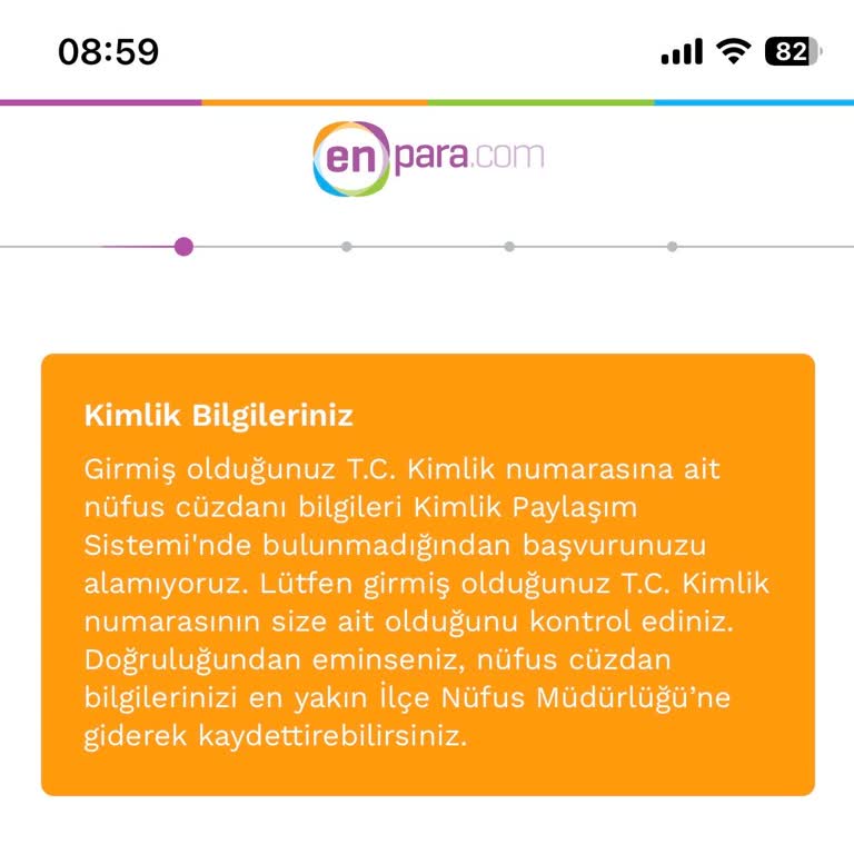 Kimlik Paylaşım Sistemi Hatası Nedeniyle Mavi Kart Hesabı Açamıyorum