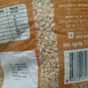 Aşurelik Buğday Ürününde Böceklenme Ve Şok Market Poşet Kalitesinde Düşüş