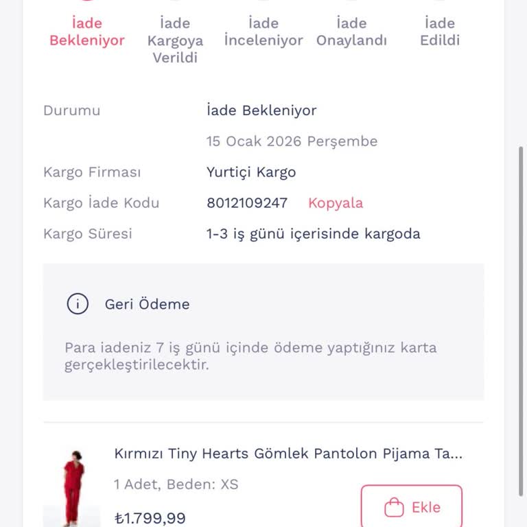 Penti Yanlış Gönderilen Ürün Ve İade İşlemi Sorunu