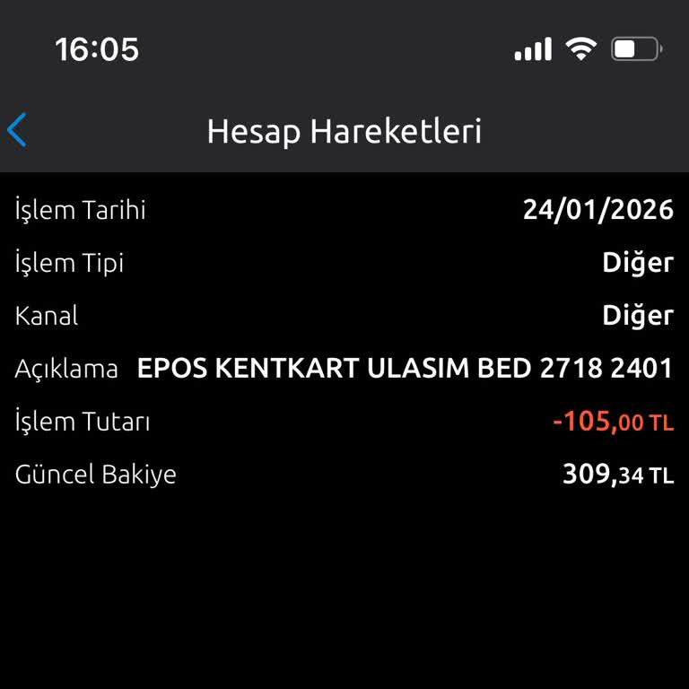 Kentkart Bakiye Yüklenmedi, 105 TL Acil İade Talebi
