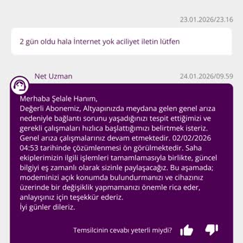 Uyarısız İnternet Kesintisi Ve Uzun Süreli Çözüm Beklentisi