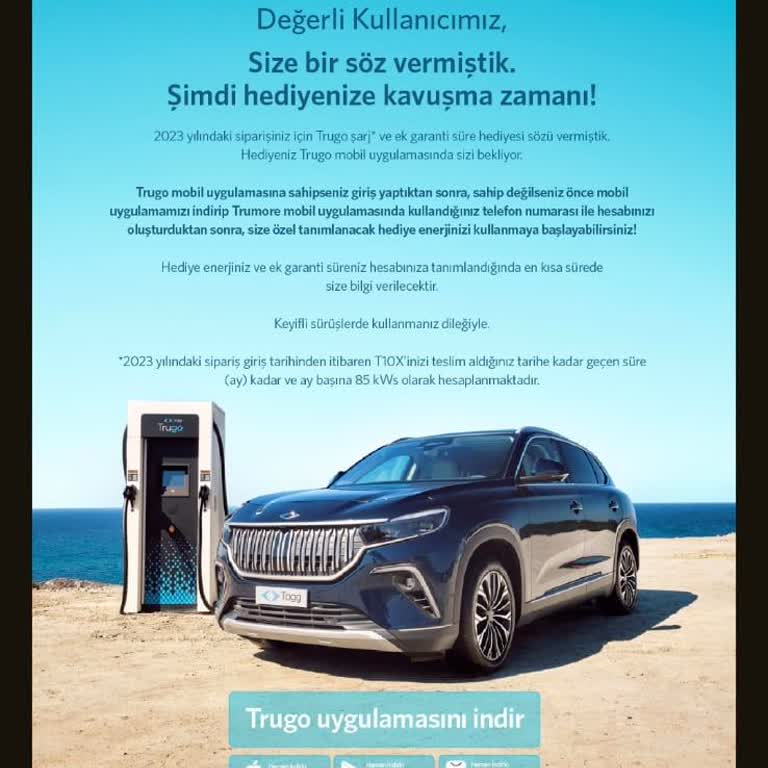 Aralık Teslimli Togg Araçımda Verilen 9 Aylık Ek Garanti Sisteme İşlenmedi