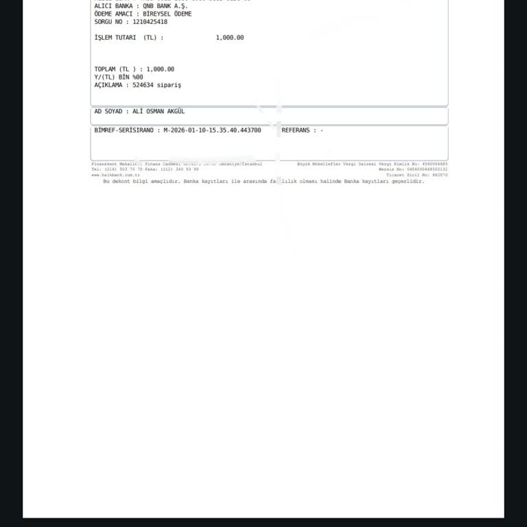 EFT İle Ödeme Yaptığım Kask İç Pedi Gönderilmedi, İade Talep Ediyorum