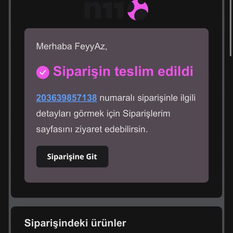 N11 Üzerinden Alınan Yazıcı Teslim Edilmemiş Olmasına Rağmen Sistemde Teslim Edildi Gösteriliyor