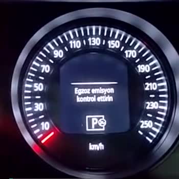 Renault Megane Egzoz Emisyon Kontrol Ettirin Uyarısı