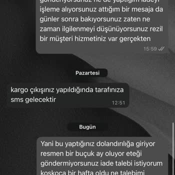 Siparişim Haftalarca Paketleniyor Ve İade Talebim Cevapsız