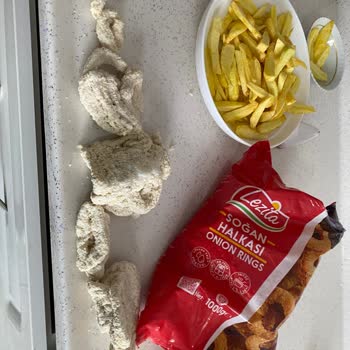 Lezita Soğan Halkası Donmuş Ve Tek Parça Kütle Halinde