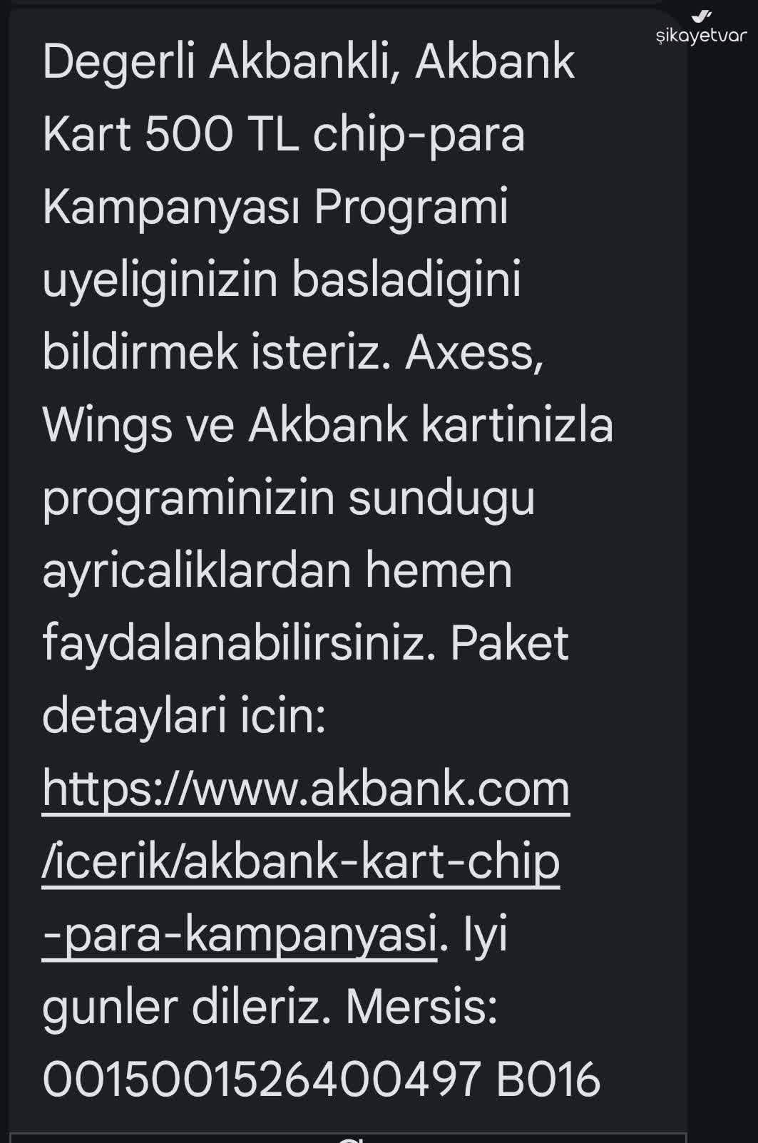 Akbank Kampanya Chip-Parası Hesaba Yüklenmedi Ve Yanıtsız Kaldı - Şikayetvar