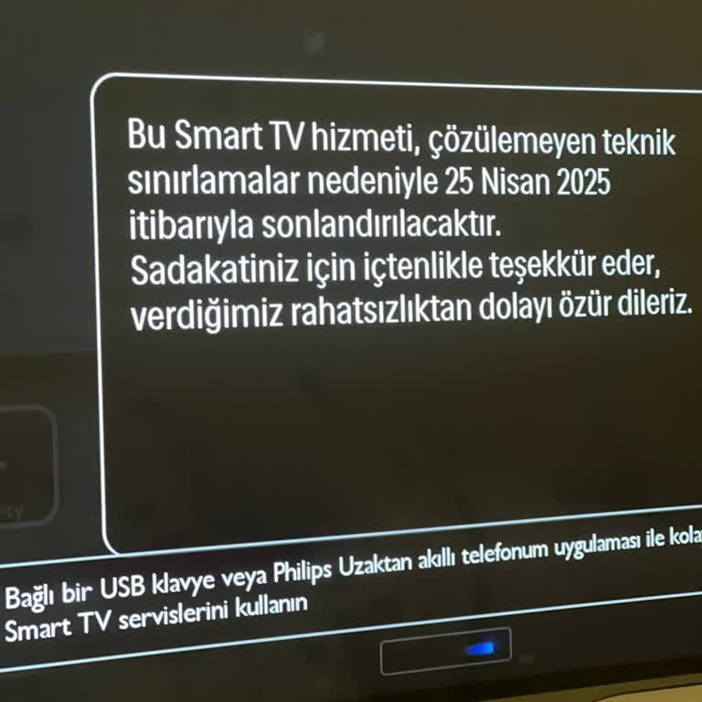 Smart Özellikleri Çalışmayan Philips TV İçin Acil Çözüm Talebi