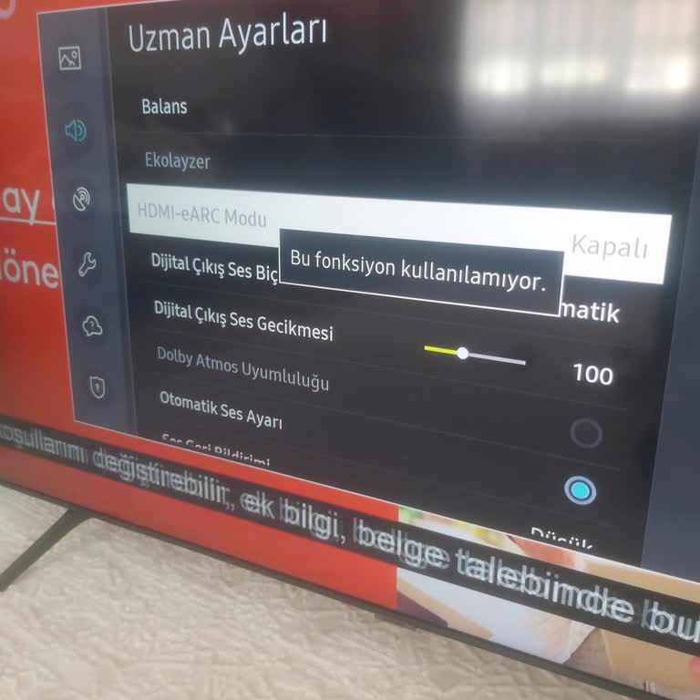 Samsung TV Ve Sony Ses Sistemi Arasındaki HDMI ARC Bağlantısı Çalışmıyor