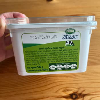 Sütaş Süzme Peynirinde Eksik Ped Ve Bozulmuş Ürün Nedeniyle İade Talebi