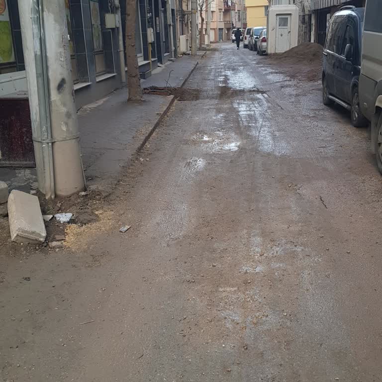 Mahalledeki Çamurlu Ve Çöp Dolu Sokaklar İçin Acil Yol Ve Çöp Toplama Çözümü Talebi