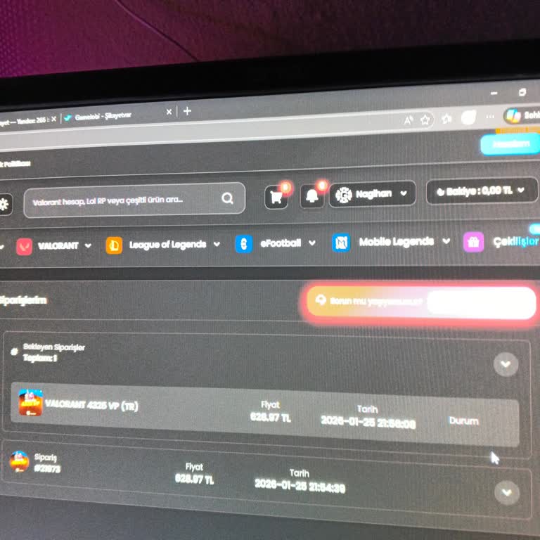 Ödeme Alındı Ama Valorant VP’leri Hesaba Yüklenmedi
