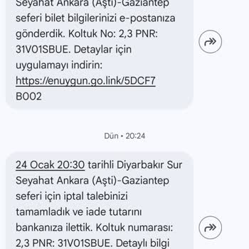 Son Dakika Otobüs İptaliyle Hasta Annem Bırakıldı, İade Ve Telafi Talebi