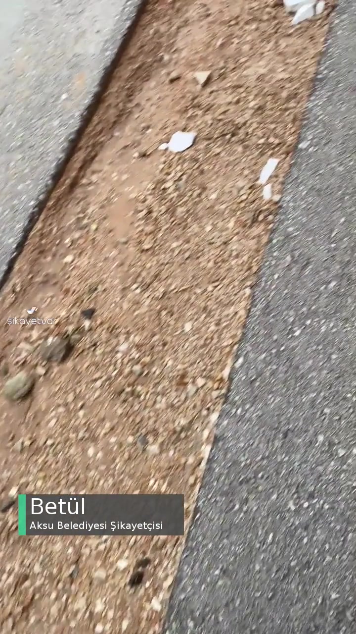 Aksu Belediyesi Yolların Hali! videonun kapak resmi
