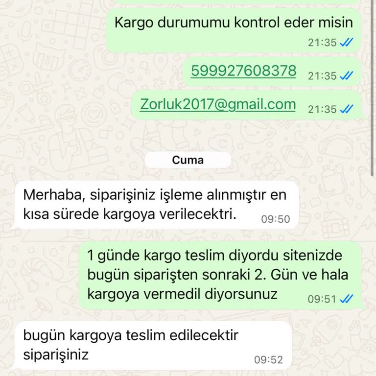 Söz Verilen Aynı Gün Kargo Gerçekleşmedi, Ürün Hâlâ Stokta