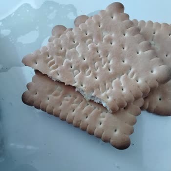 Süsse Bisküvi Paketi İçinde Yeşil Yabancı Cisim