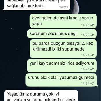 Ana Başlık Parçasının Tekrarlayan Arızası Garanti Kapsamında Değiştirilmedi