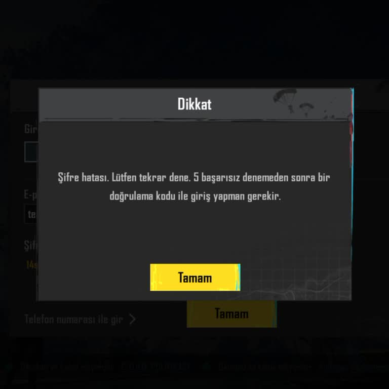 Oyun Dinar Yanlış Şifreli PUBG Hesabı Nedeniyle Ödeme İadesi Ve Hesap Teslimatı Talebi