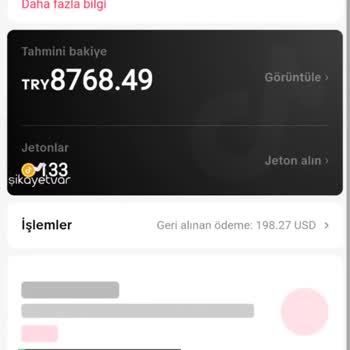 TikTok Para Hesabıma Atmıyor Lütfen Acil Destek 8000 Bin Param Gelsin!
