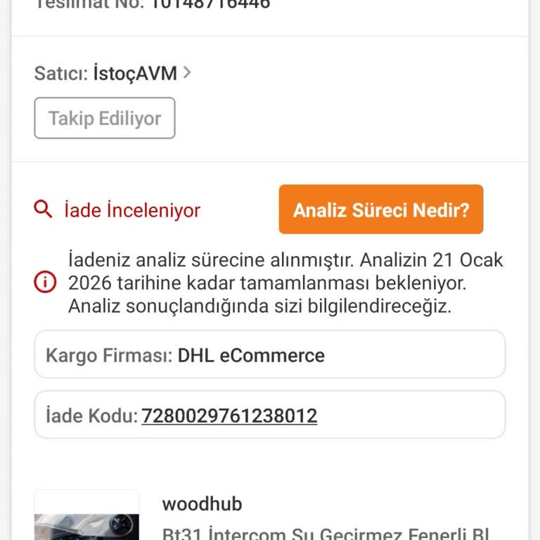 Arızalı Kulaklık İadesi Gecikiyor