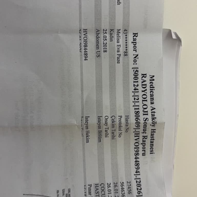 Medikana Ataköy Hastanesi’nde Çocuk Doktoru ile İlgili Şikayet