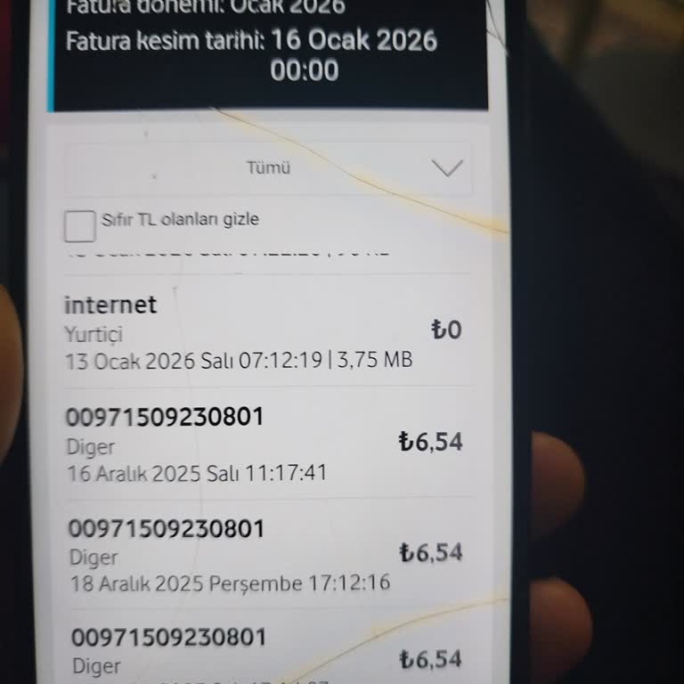 Faturamda Yanlış Yurt Dışı Mesajlaşma Ücretleri, Canlı Müşteri Temsilcisiyle İletişim Sağlanamıyor