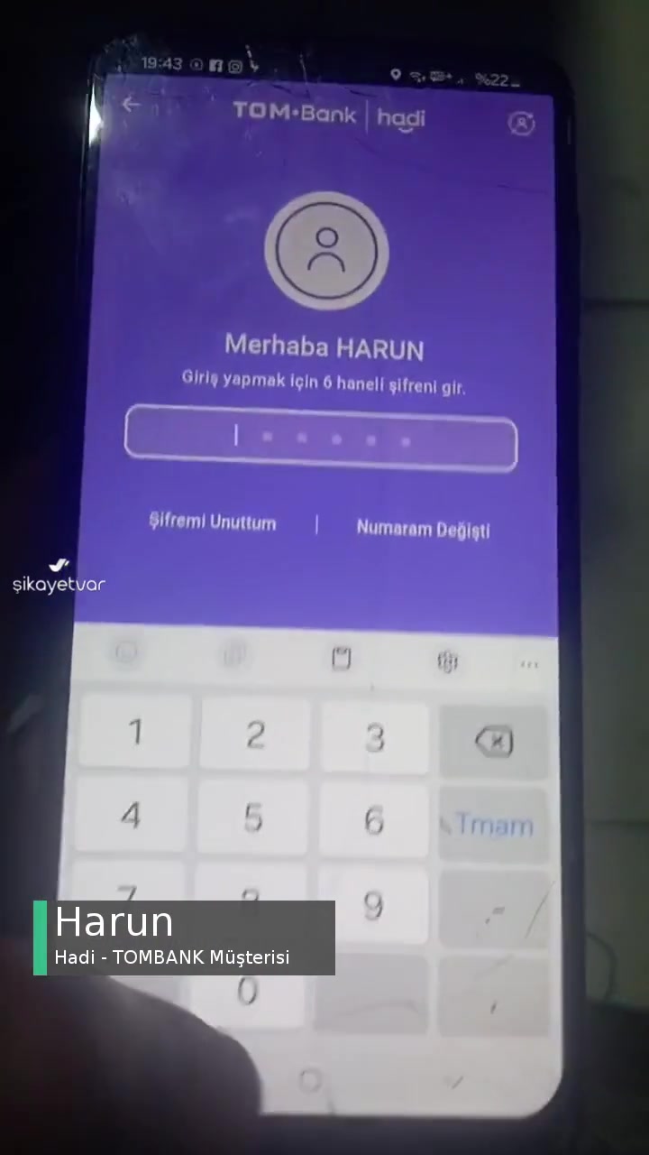 Hadi - Tombank Uygulamaya Giriş Yapmak İstiyorum Artık videonun kapak resmi