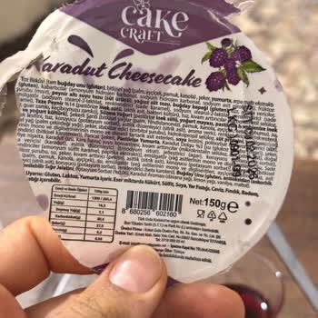 Şok Market’ten Alınan Cake Craft Cheesecake’te Kıl Benzeri Yabancı Madde Bulundu