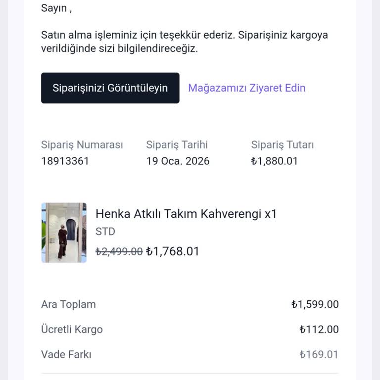 Siparişim Gönderilmedi, İptal Ve Tam İade Talebim