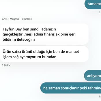 Amazon'dan Yetkili Servis Raporu Olmasına Rağmen İade Onayı Verilmemesi